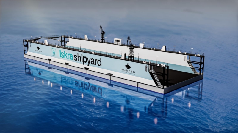 Iskra Shipyard Šibenik signs contract for new 110m hybrid floating dock